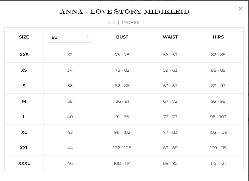 Anna Love Story Midikleid | Elegante Jurk