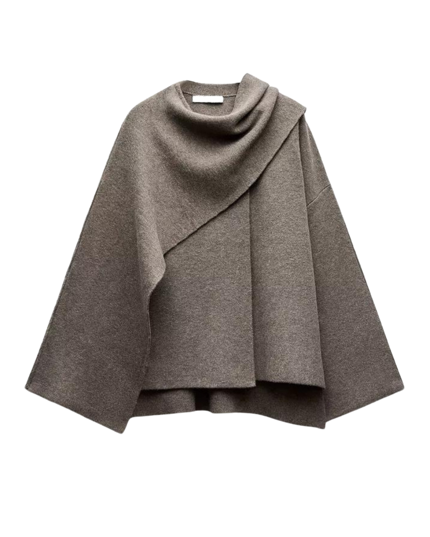 Asymmetrische Poncho Trui | Elegante Warme Dameslook