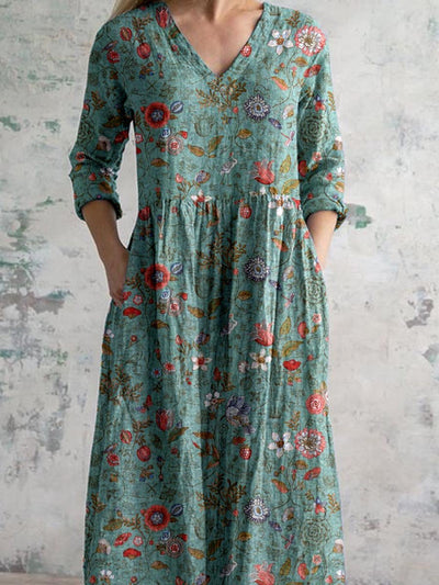 Bohemian Maxi-Jurk | Bloemenprint & Comfortabele Pasvorm