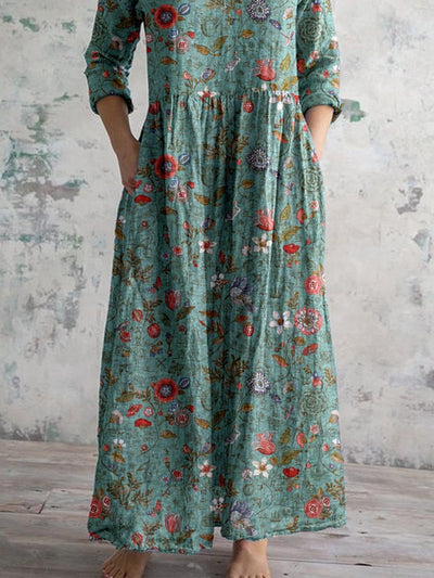 Bohemian Maxi-Jurk | Bloemenprint & Comfortabele Pasvorm