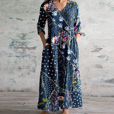 Bohemian Maxi Jurk | Vintage Bloemenprint