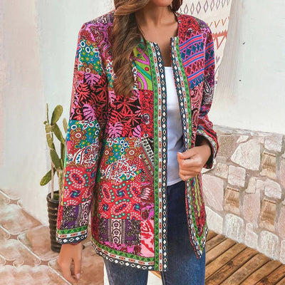 Bohemian Patchwork Blazer | Kleurrijk En Stijlvol