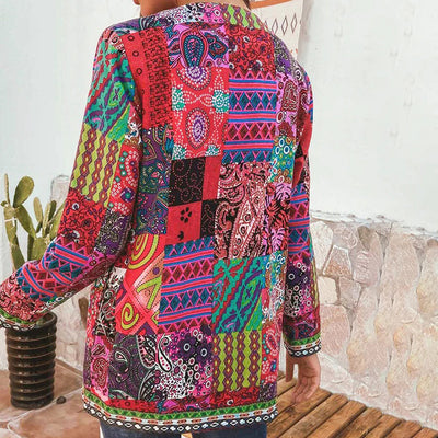 Bohemian Patchwork Blazer | Kleurrijk En Stijlvol