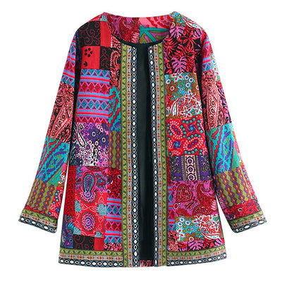 Bohemian Patchwork Blazer | Kleurrijk En Stijlvol