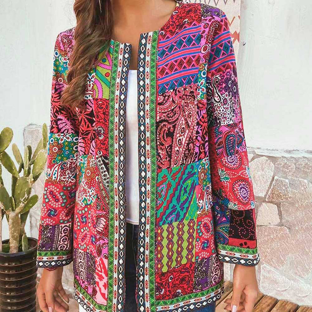 Bohemian Patchwork Blazer | Kleurrijk En Stijlvol