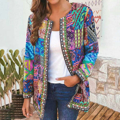 Bohemian Patchwork Blazer | Kleurrijk En Stijlvol