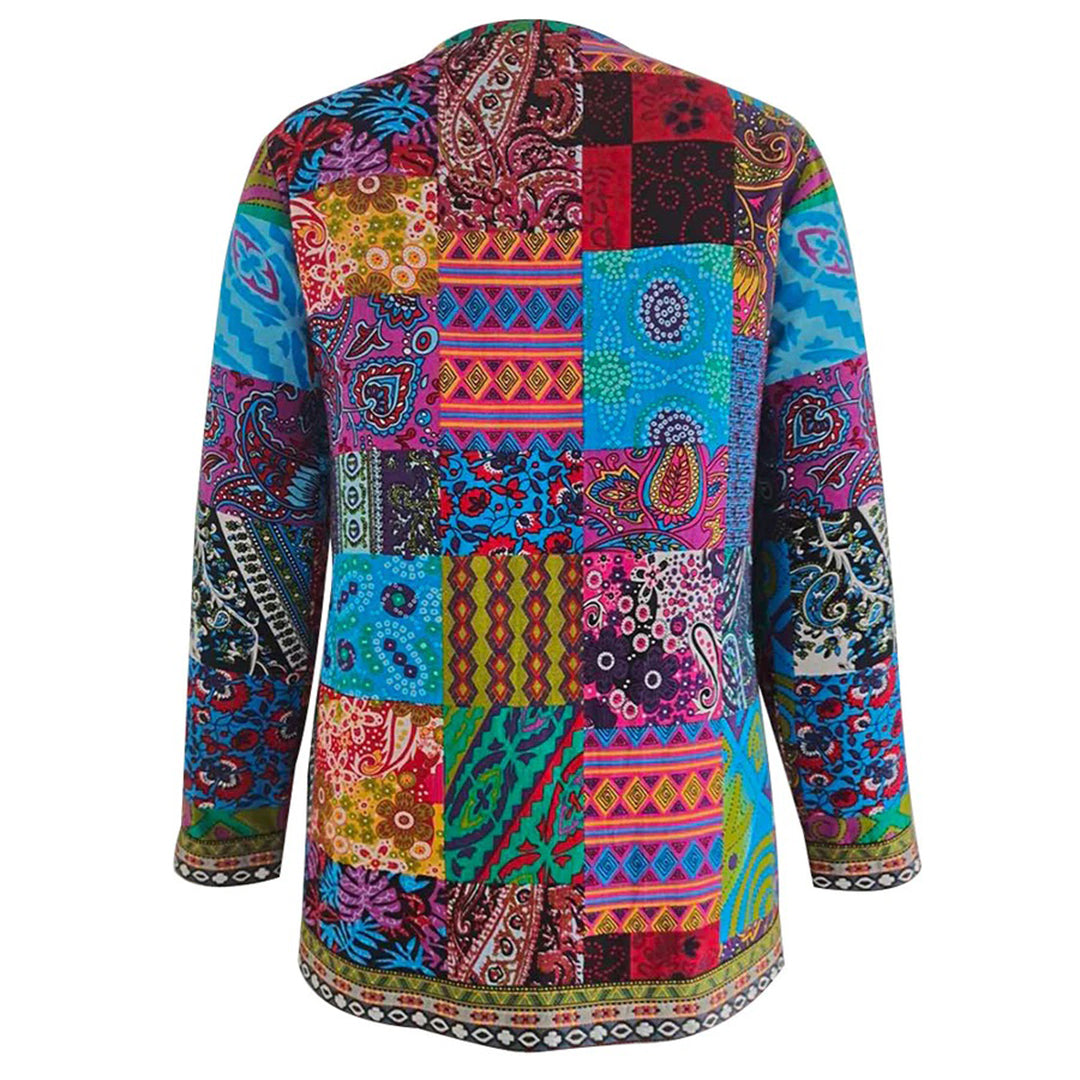 Bohemian Patchwork Blazer | Kleurrijk En Stijlvol