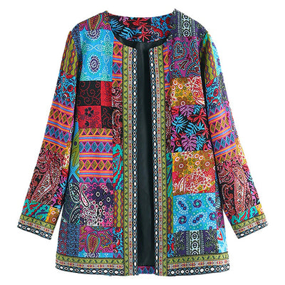 Bohemian Patchwork Blazer | Kleurrijk En Stijlvol