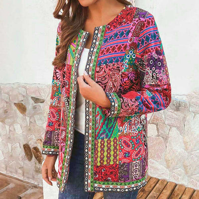 Bohemian Patchwork Blazer | Kleurrijk En Stijlvol