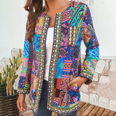 Bohemian Patchwork Blazer | Kleurrijk En Stijlvol