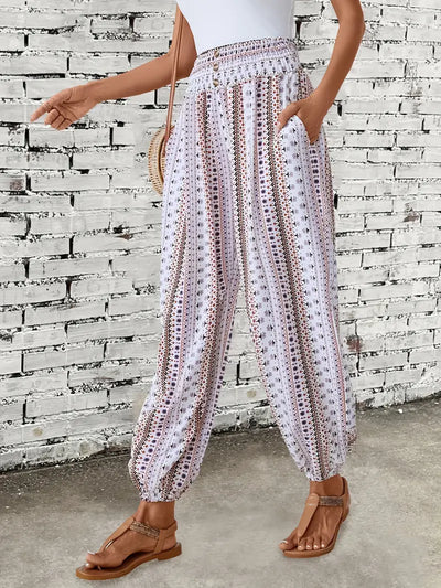 Boho Print Wijde Broek | Comfortabele Pasvorm