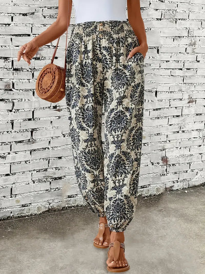 Boho Print Wijde Broek | Comfortabele Pasvorm