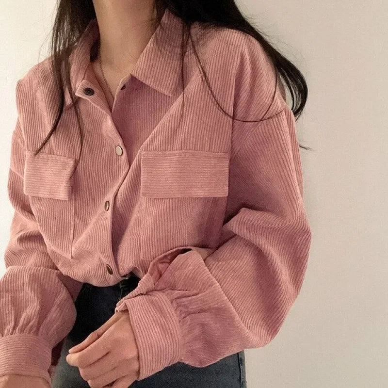 Corduroy Oversized Blouse | Modieus En Comfortabel