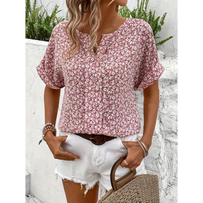 Dames Bloemenprint Blouse | Casual Zomershirt