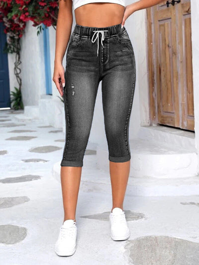 Dames Capri Jeanslegging | Comfortabele Stretchstof