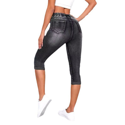 Dames Capri Jeanslegging | Comfortabele Stretchstof