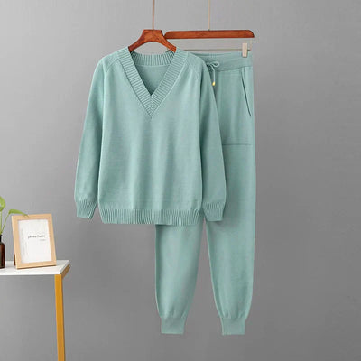 Dames Gebreide Loungewear Set | Comfortabel & Stijlvol