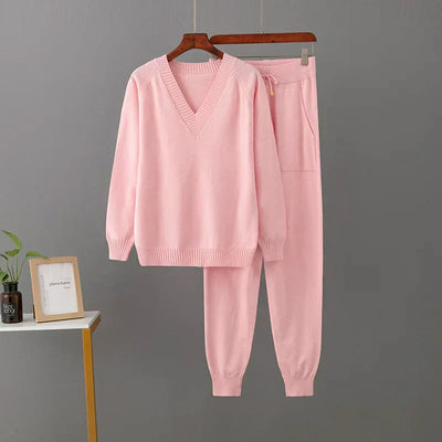 Dames Gebreide Loungewear Set | Comfortabel & Stijlvol