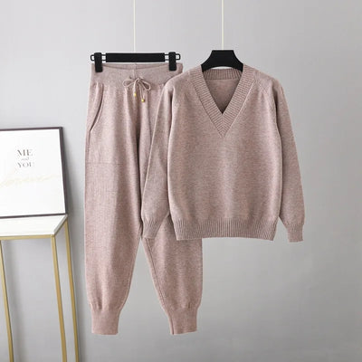 Dames Gebreide Loungewear Set | Comfortabel & Stijlvol