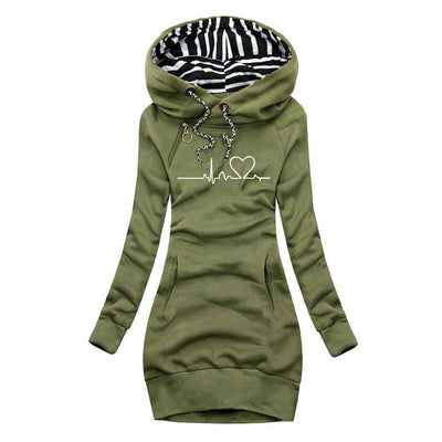 Dames Hoodie Jurk | Warm En Stijlvol Design