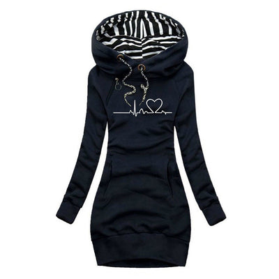 Dames Hoodie Jurk | Warm En Stijlvol Design