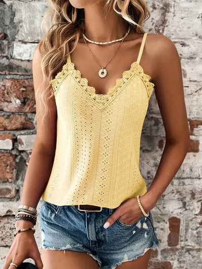 Dames Kanten Cami Top | Elegante Zomerse Look