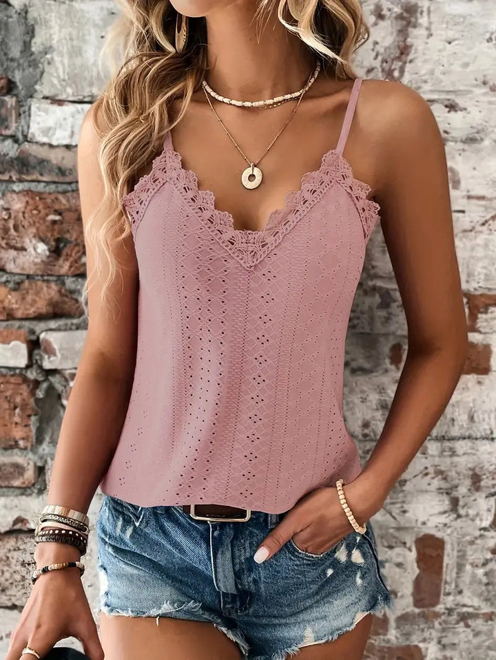 Dames Kanten Cami Top | Elegante Zomerse Look