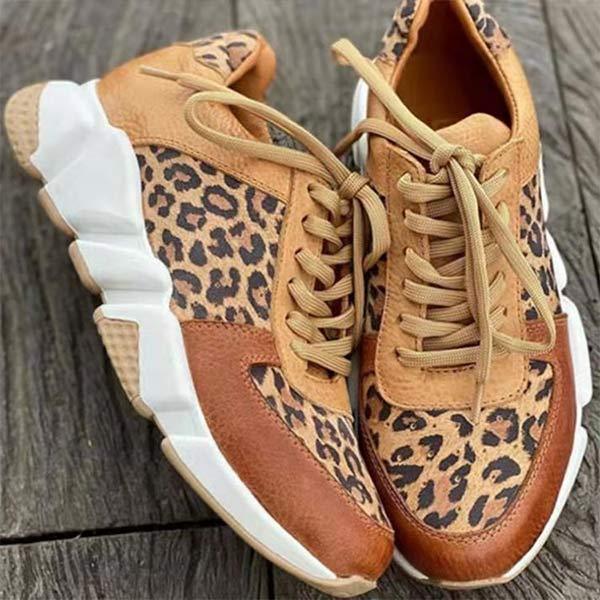 Dames Sneakers | Trendy Luipaardprint