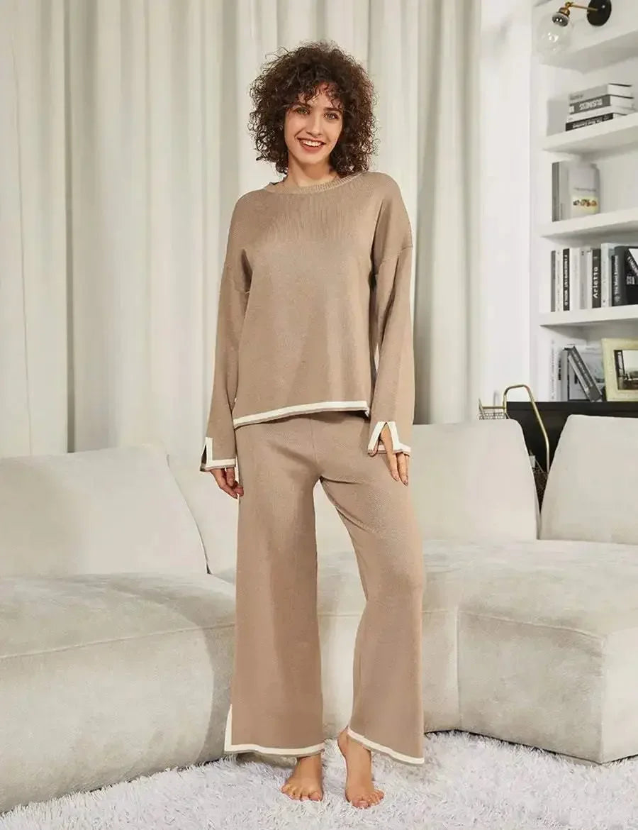 Dames Tweedelig Lounge Set | Comfortabele Trui & Broek