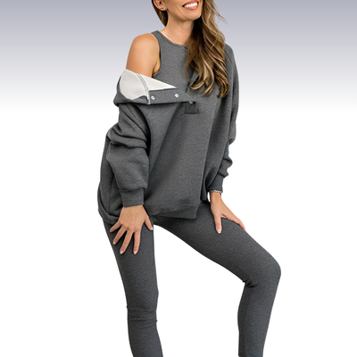 Dames Tweedelig Trainingspak | Comfortabele Lounge Set