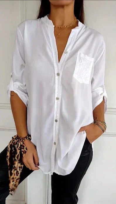 Elegante Blouse Met Pailletten | Casual En Chic