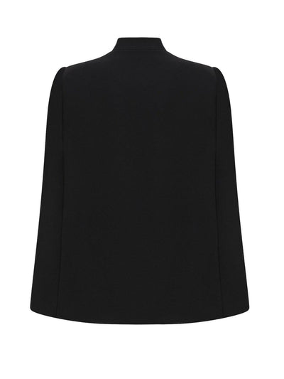 Elegante Cape Blouse | Met Strassdetails En Strik