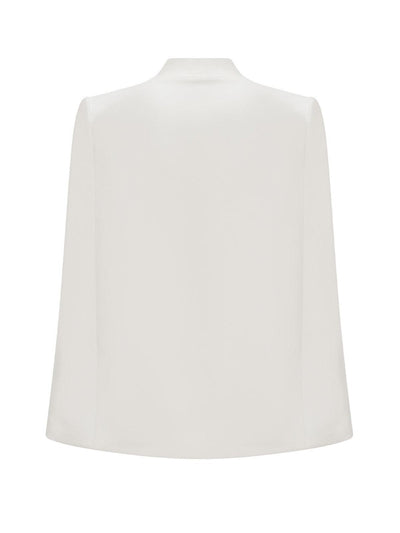 Elegante Cape Blouse | Met Strassdetails En Strik