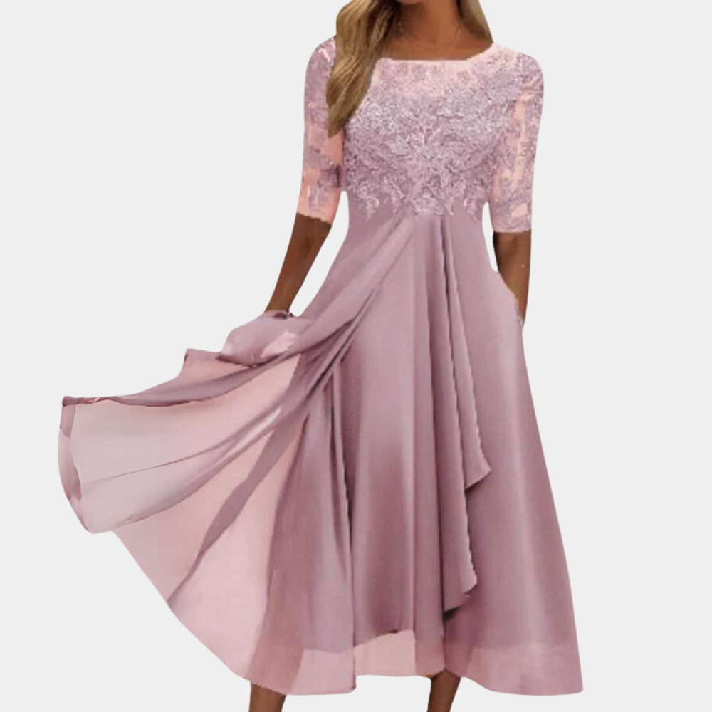 Elegante Cocktailjurk | Kant & Chiffon