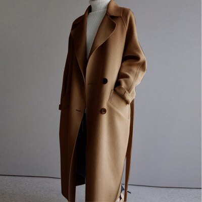 Elegante Lange Trenchcoat | Stijlvolle Winterjas