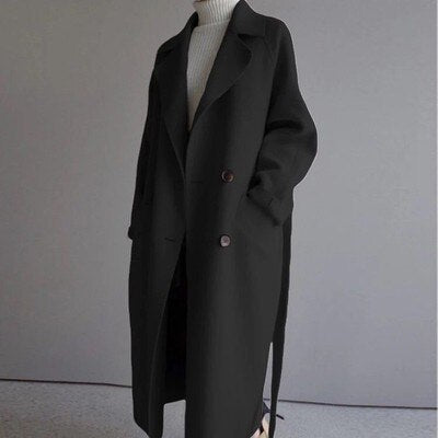 Elegante Lange Trenchcoat | Stijlvolle Winterjas