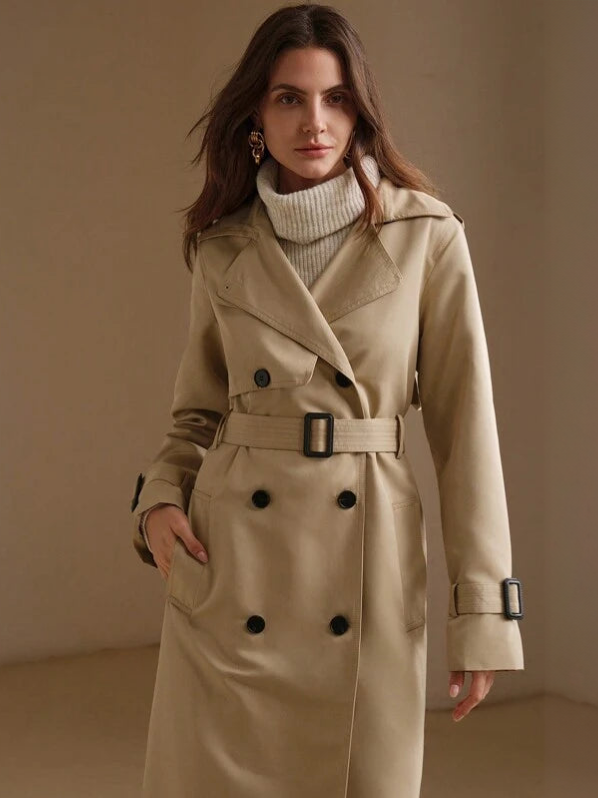 Elegante Lange Trenchcoat | Tijdloos & Chic