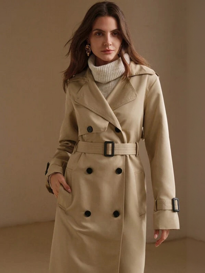 Elegante Lange Trenchcoat | Tijdloos & Chic