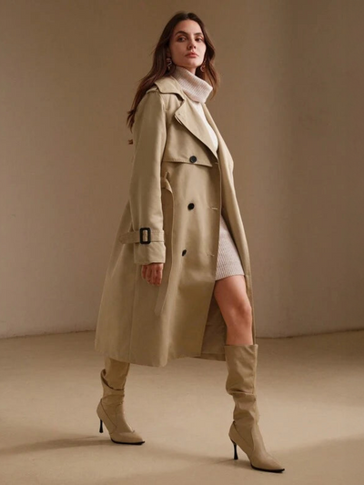 Elegante Lange Trenchcoat | Tijdloos & Chic