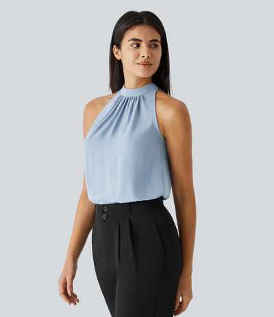 Elegante Mouwloze Haltertop | Stijlvolle Damesblouse