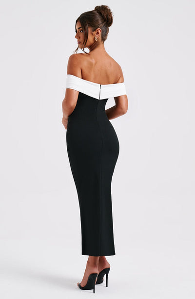 Elegante Off-Shoulder Maxi Jurk | Tijdloze Klasse