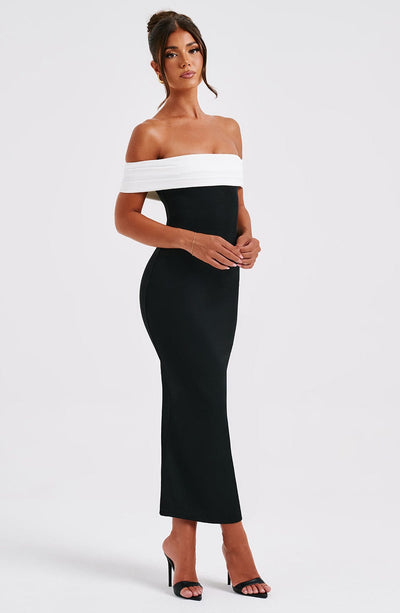 Elegante Off-Shoulder Maxi Jurk | Tijdloze Klasse