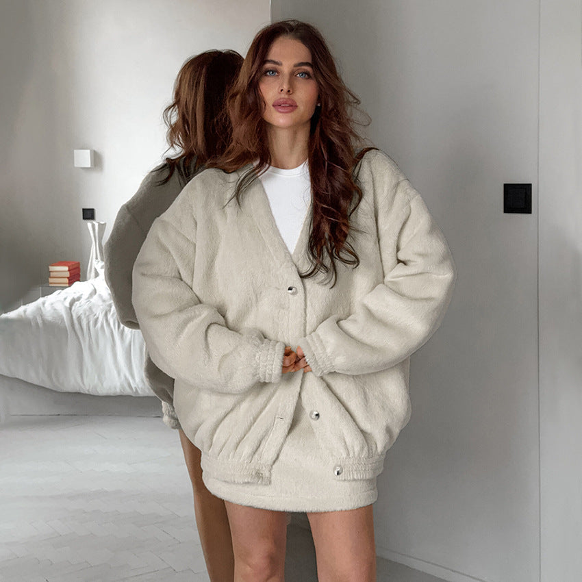 Fluffy Oversized Cardigan Set | Zachte En Warme Look