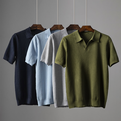 Gebreide Polo T-Shirt | Stijlvol & Ademend