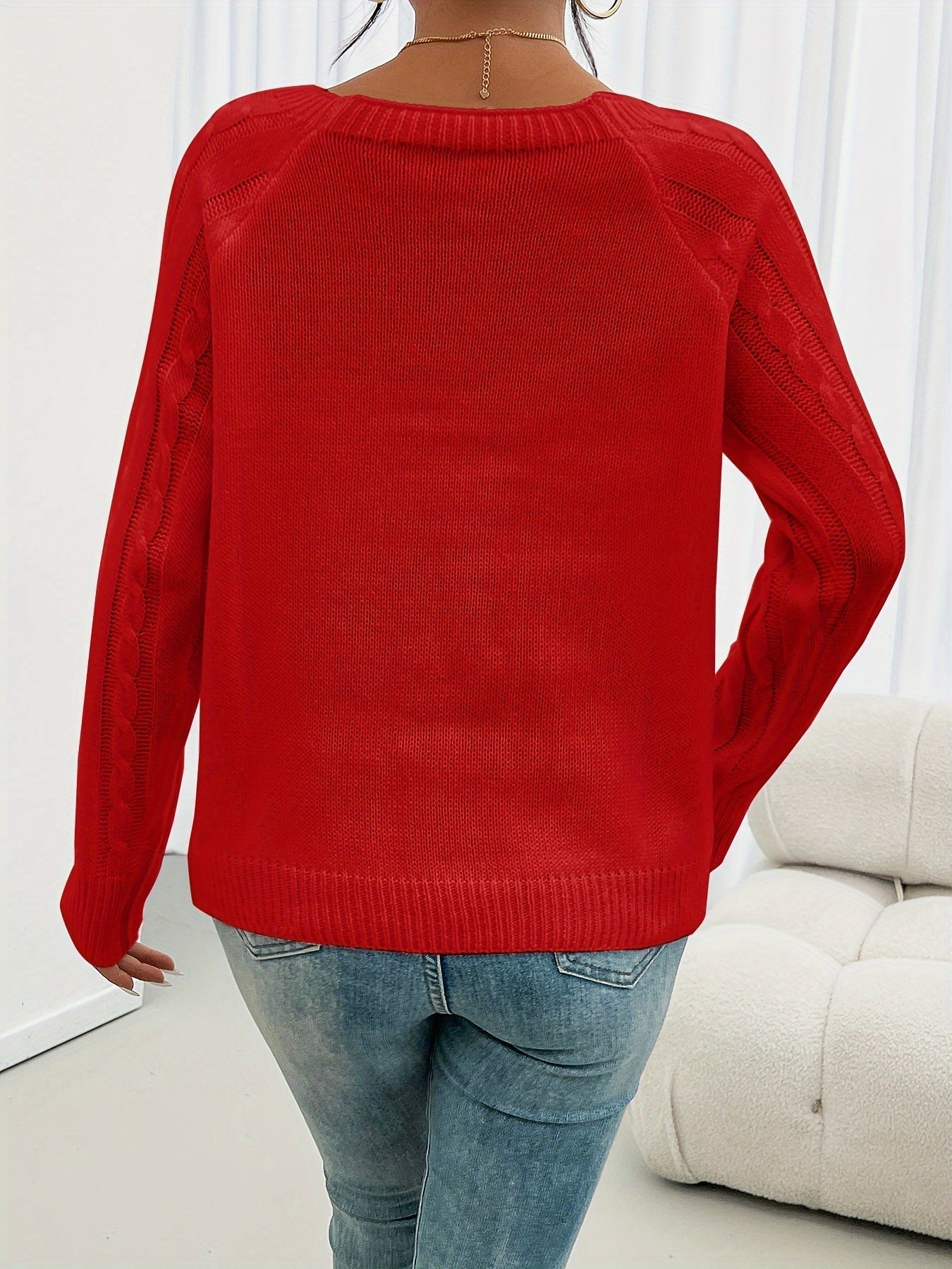 Gebreide Sweater Met Knopen | Elegant & Comfortabel