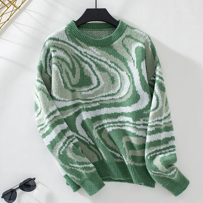 Gebreide Sweater | Trendy Marmerpatroon