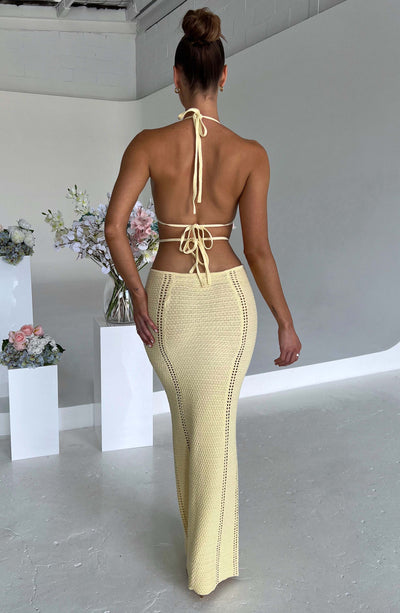 Gehaakte Maxi Jurk | Cut-Out Design