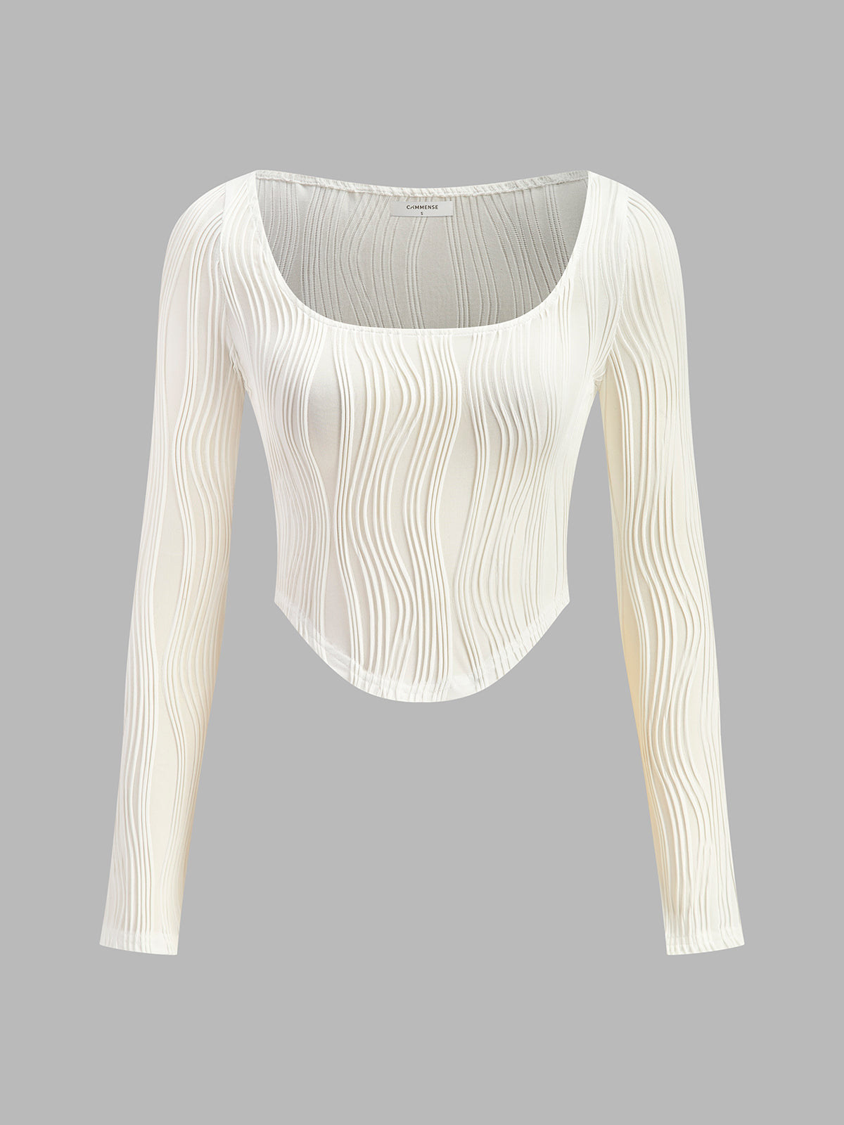 Geribbelde Longsleeve Top | Elegant & Stretchy