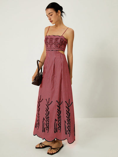 Geruite Maxi Jurk | Zomers En Elegant