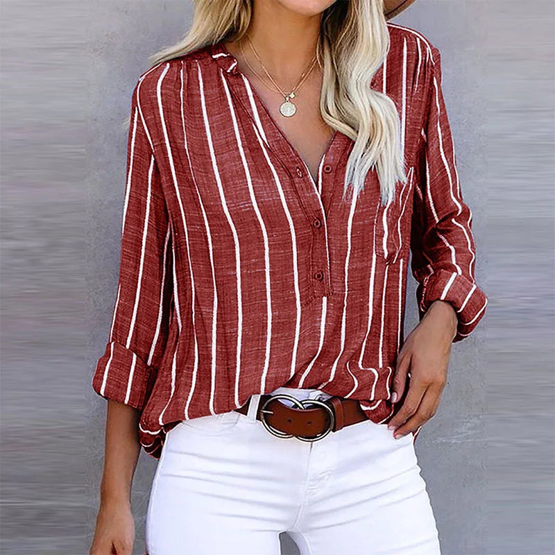 Gestreepte Blouse Dames | Casual En Modieus